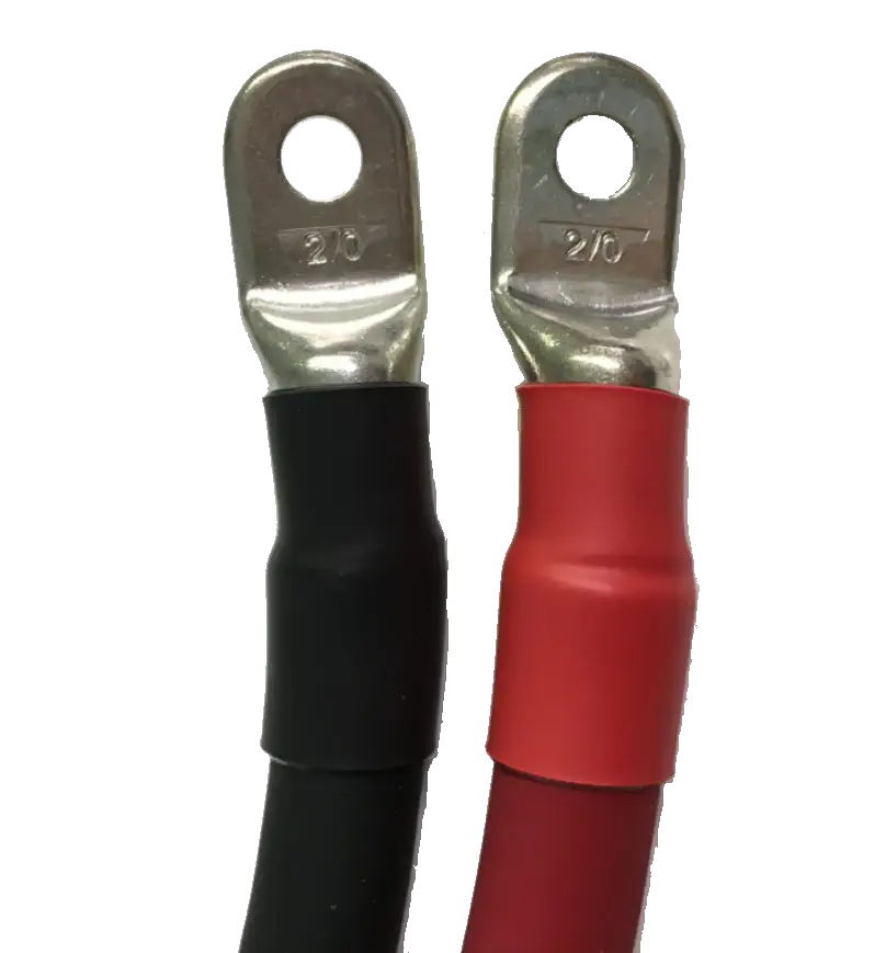 Finished cable ends with heat shrink