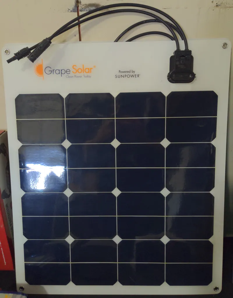 Grape Solar 50W flexible solar panel powered by SunPower, SPR-E-Flex-50
